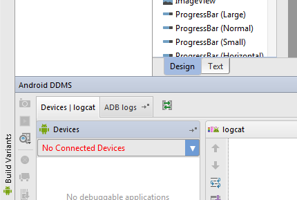 Написано красным "No Connected Devices"
